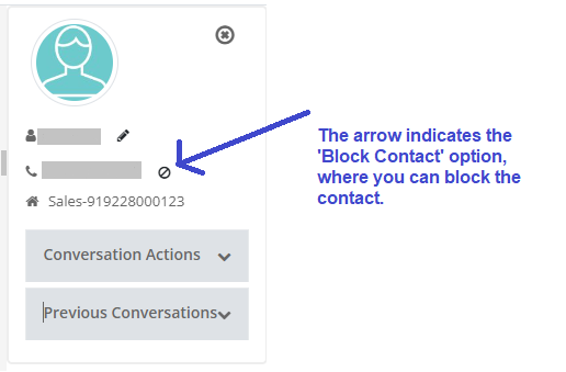 Block the Contact
